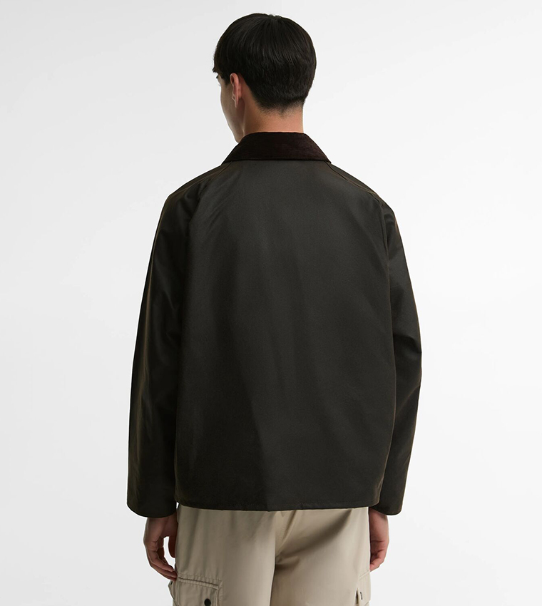 Solid Button Closure Casual Jacket