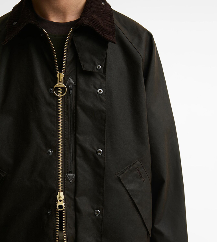 Solid Button Closure Casual Jacket