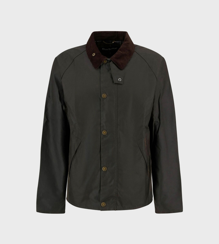 Solid Button Closure Casual Jacket