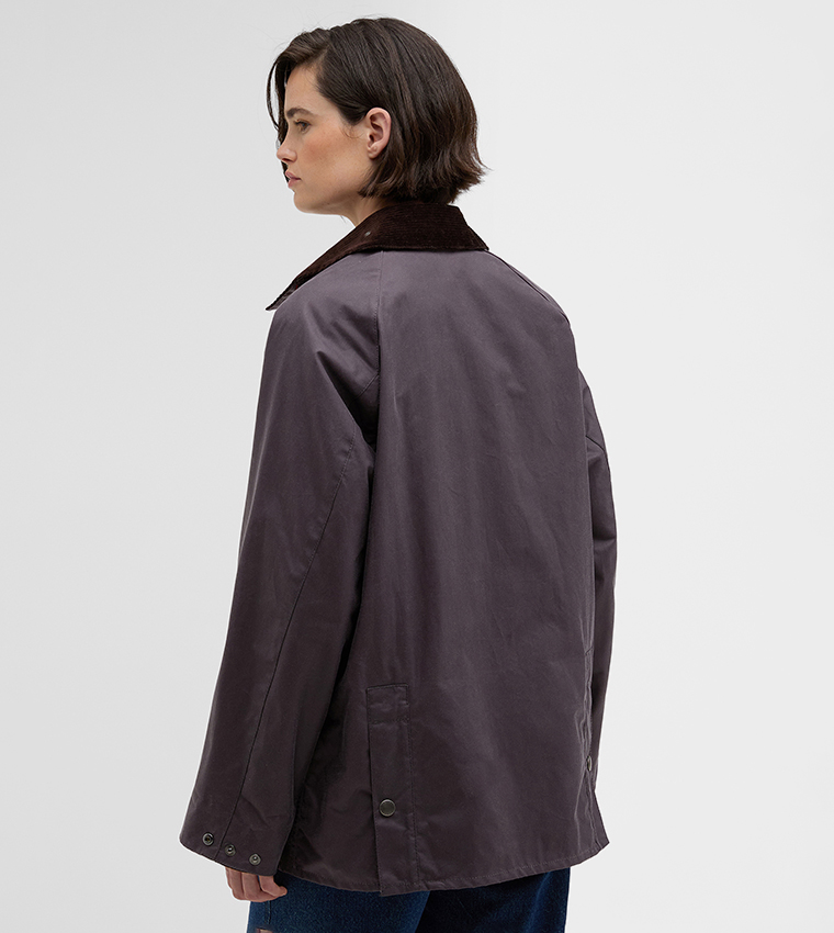 Buy Barbour Barbour X Paul Smith Bedale Wax Oversized Jacket In