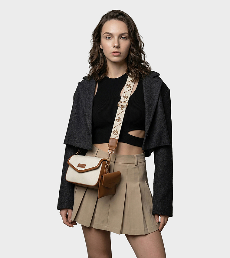 ADELE Textured Crossbody Bag