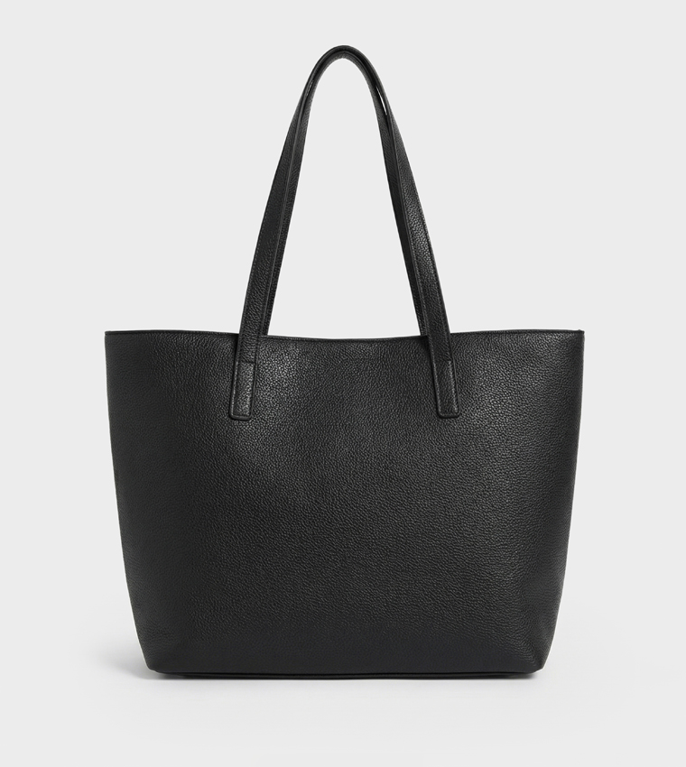 ARIAL Striped Tote Bag with Pouch