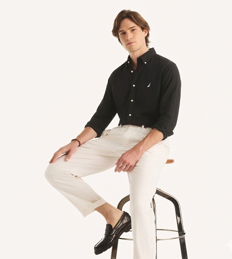 MAST Button-Down Collar Long Sleeves Shirt