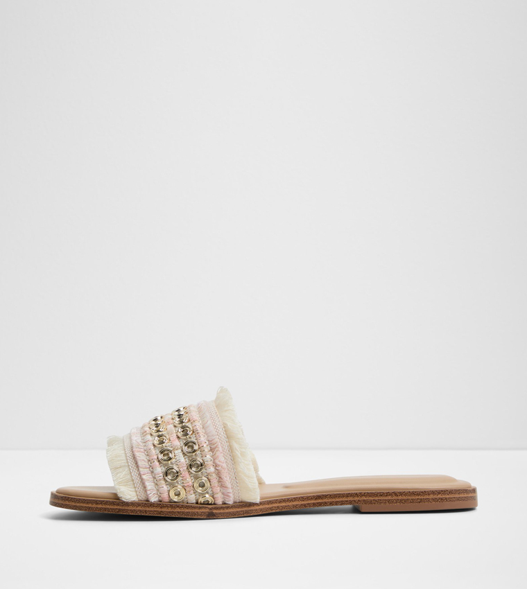 NALANI Embellished Flat Sandals