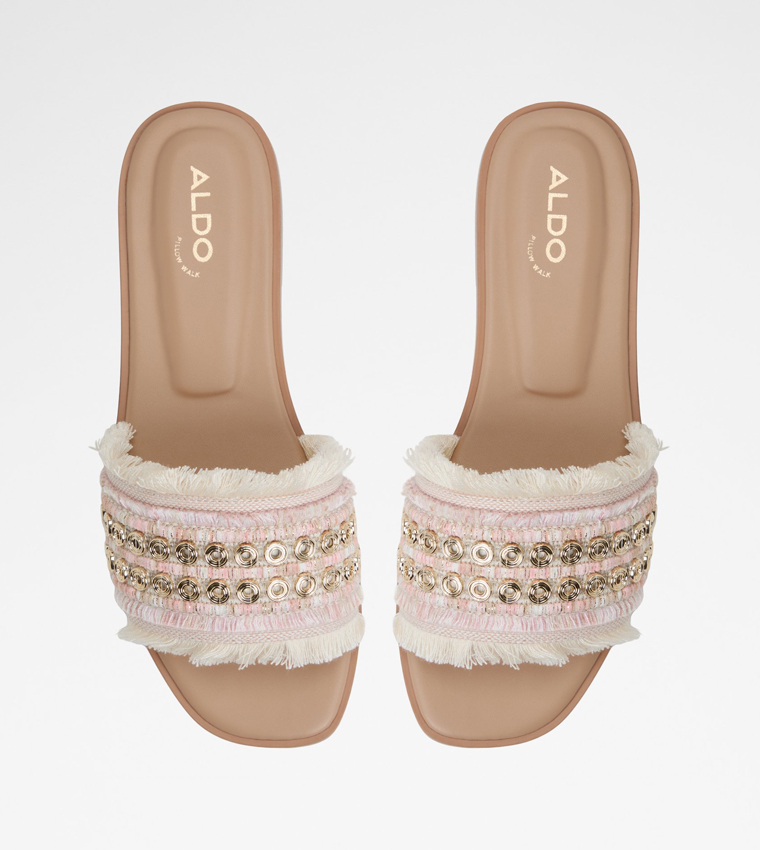 NALANI Embellished Flat Sandals