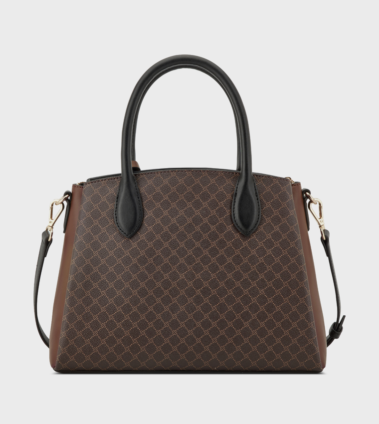 MARY Monogram Patterned Satchel Bag