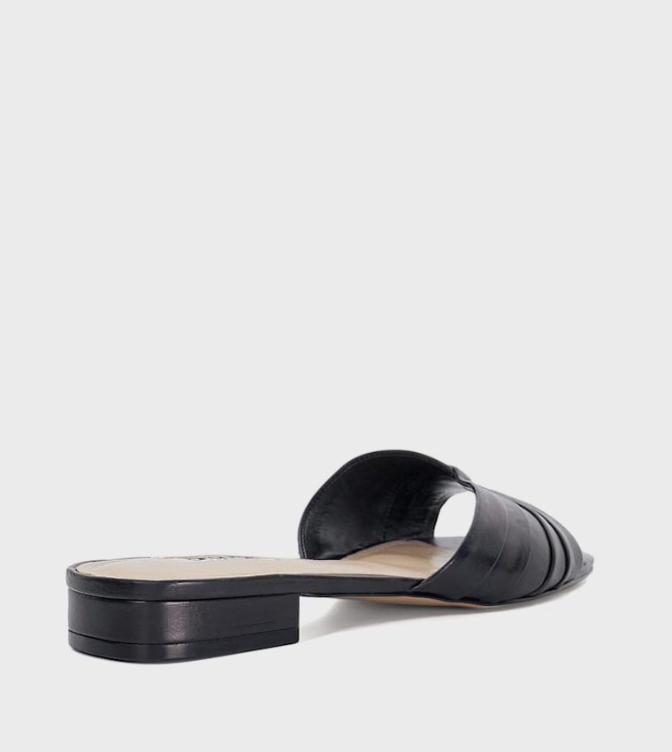 ديون لندن  الصنادل المسطحة - أسود Flat Sandals