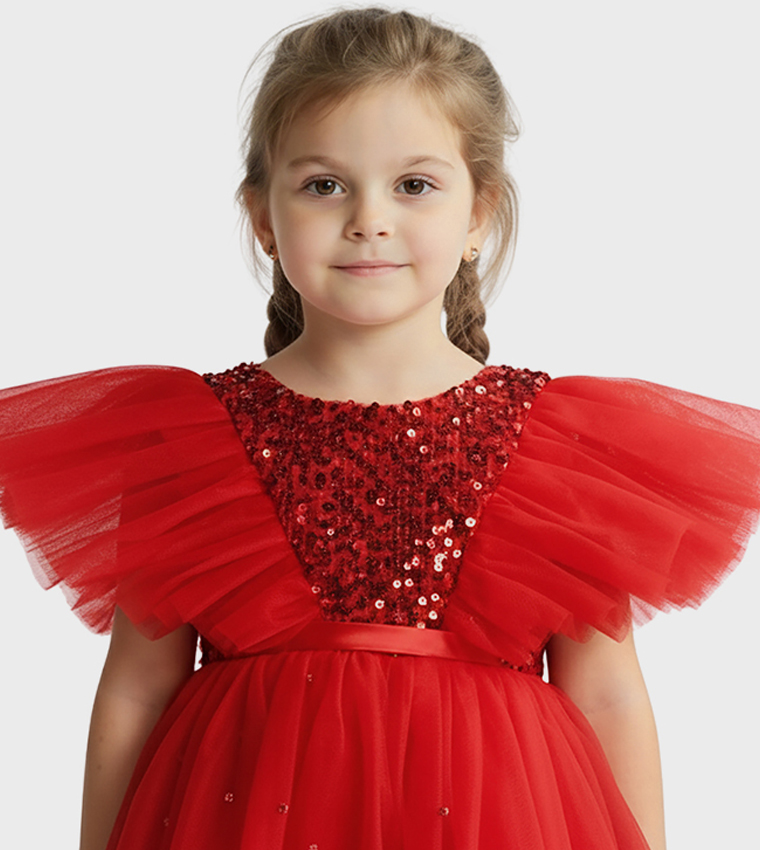 Ddaniela  Party Dress - Red Party Dress