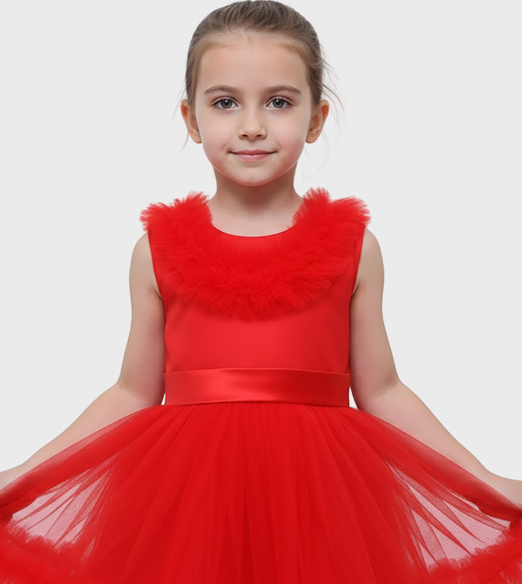 Ddaniela  Party Dress - Red Party Dress