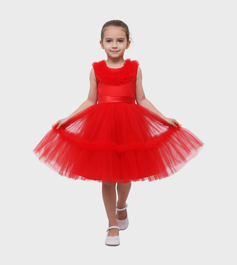 Ddaniela  Party Dress - Red Party Dress