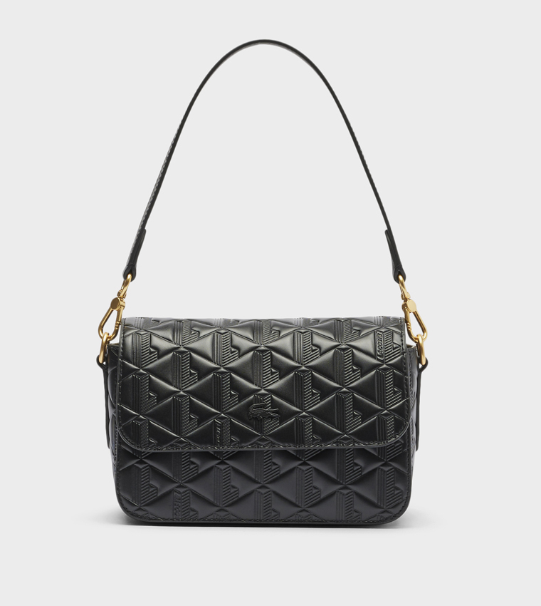 Textured Flap Shoulder Bag