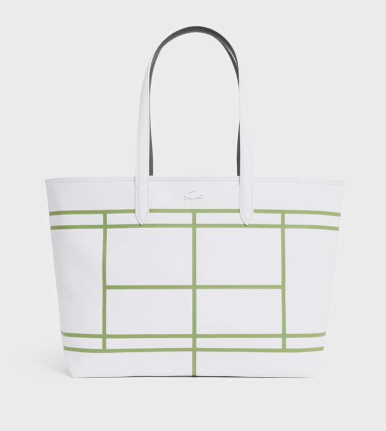 Printed Zip Closure Tote Bag