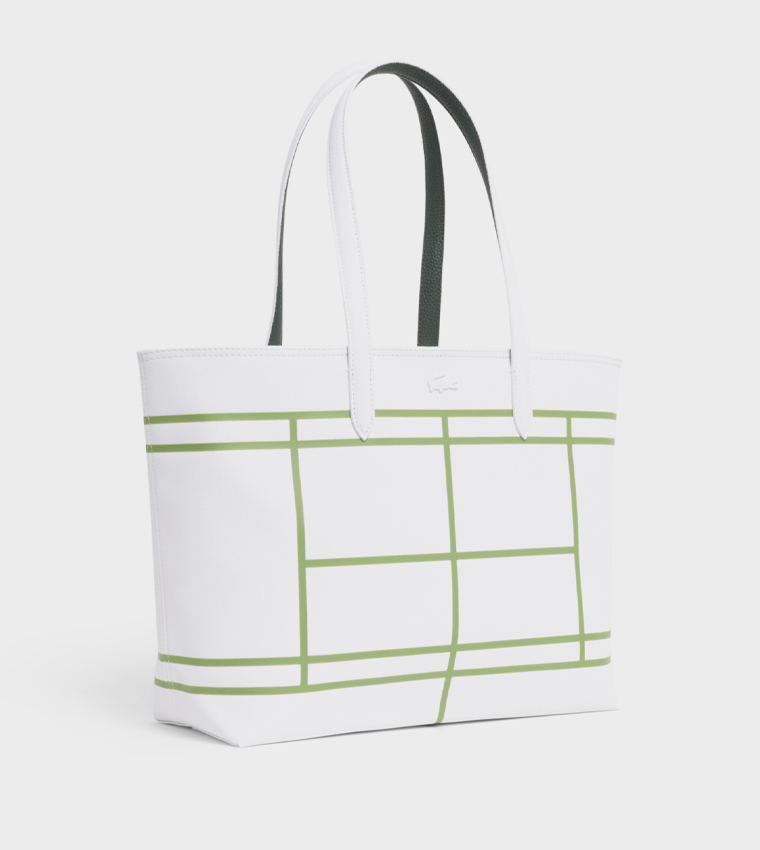 Printed Zip Closure Tote Bag