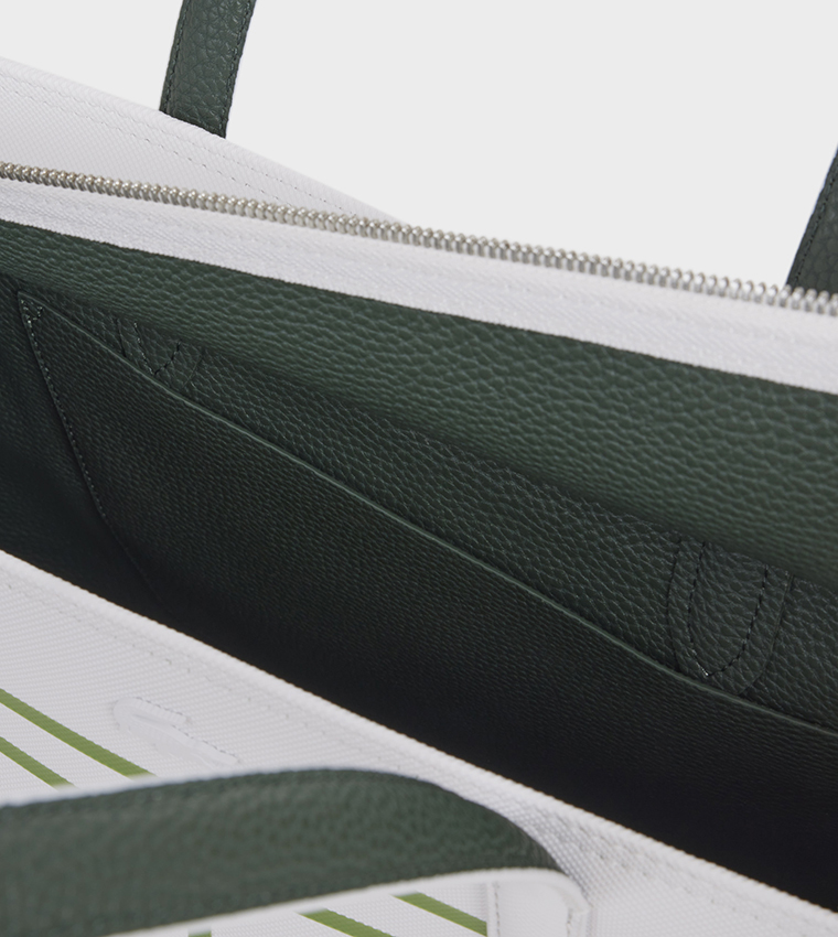 Printed Zip Closure Tote Bag