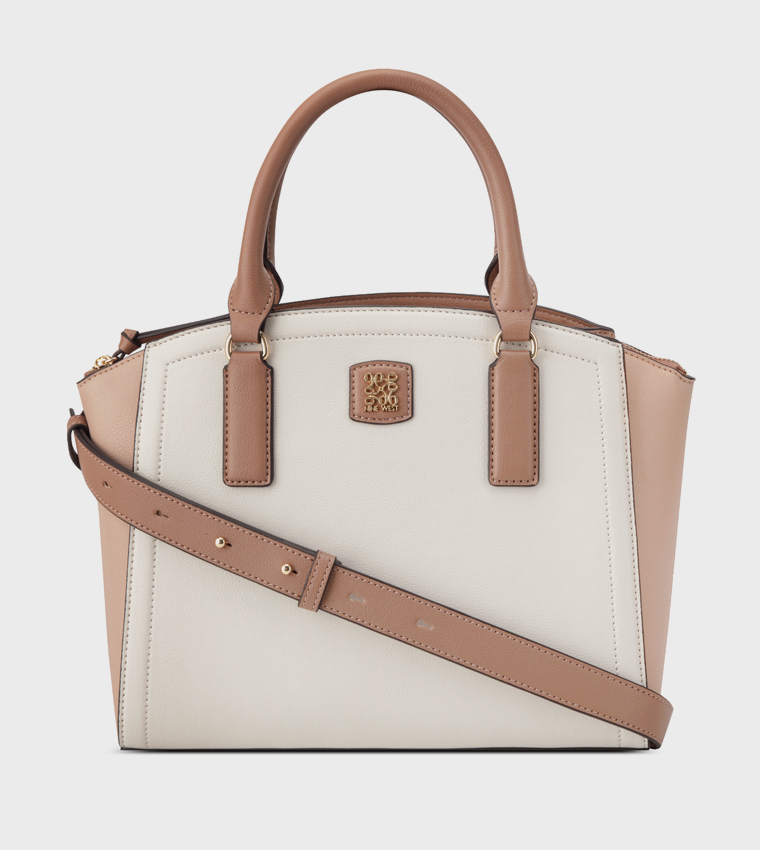 COEN Color Block Satchel Bag