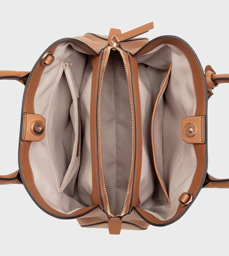 LAKELYN Textured Satchel Bag