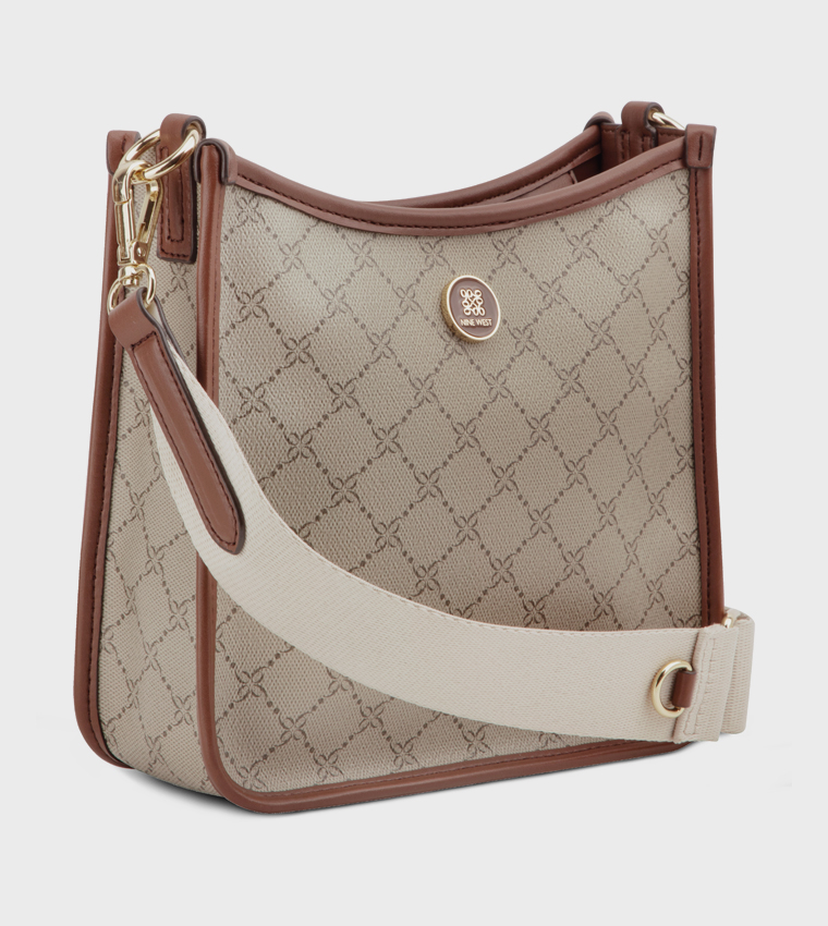NALINI Monogram Patterned Crossbody Bag