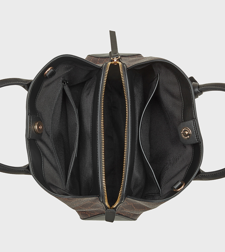 LAKELYN Monogram Patterned Satchel Bag