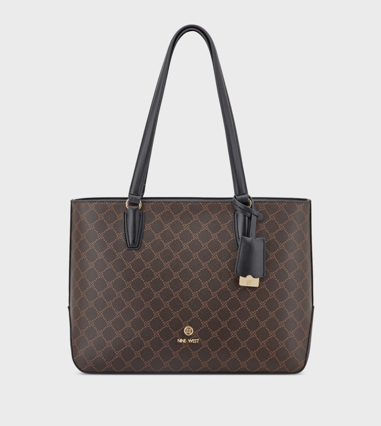 LAKELYN Monogram Patterned Tote Bag