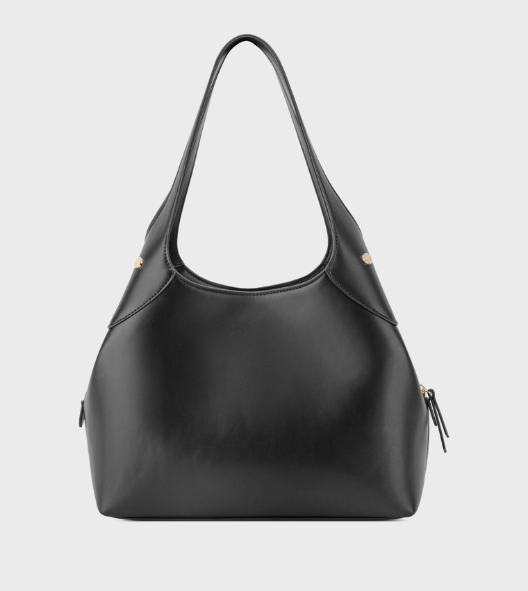 EAMON Textured Shoulder Bag
