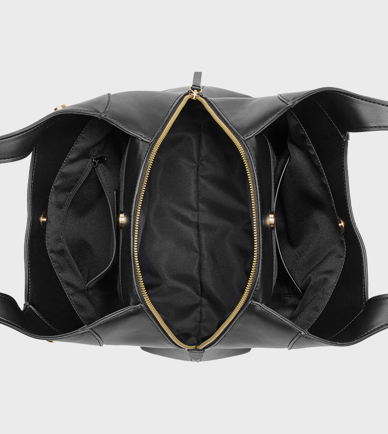 EAMON Textured Shoulder Bag