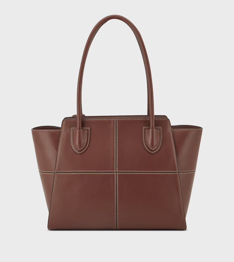 PAXTIN Stitch Detail Satchel Bag
