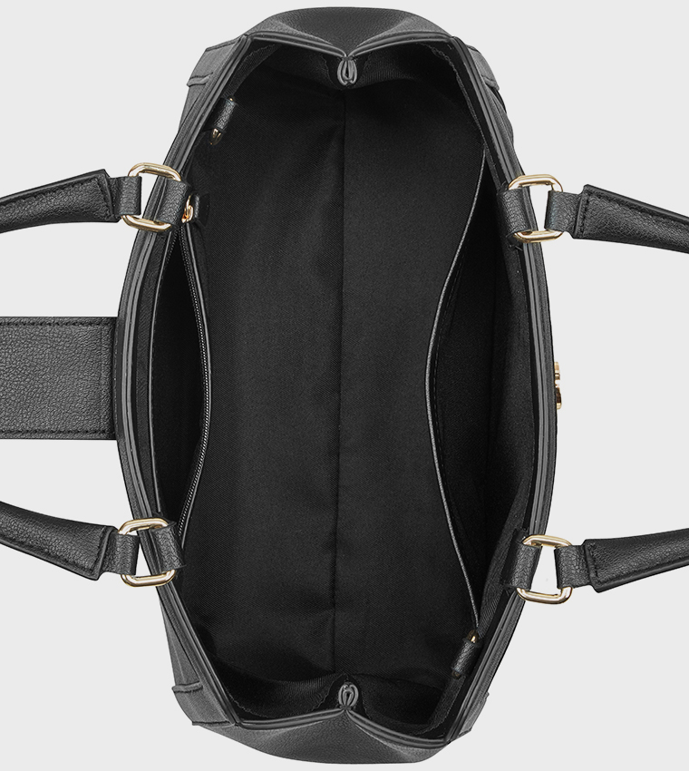 MYLAH Basket Weave Satchel Bag