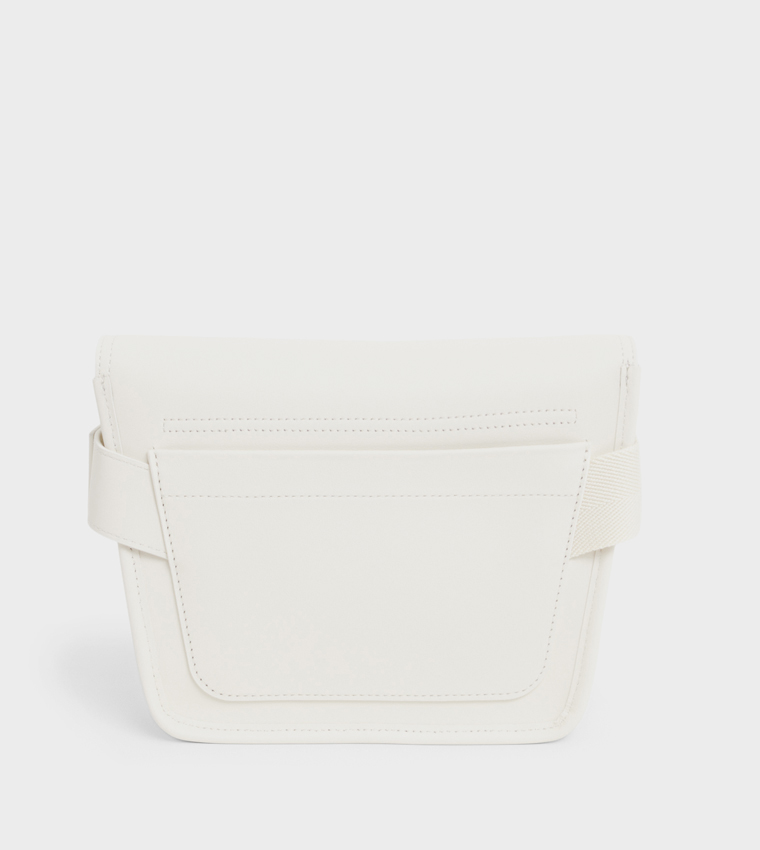 Logo Detail Flap Messenger Bag