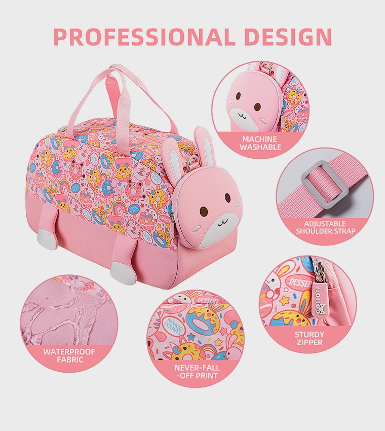 18" 3D Cute Rabbit Activity Duffle Bag