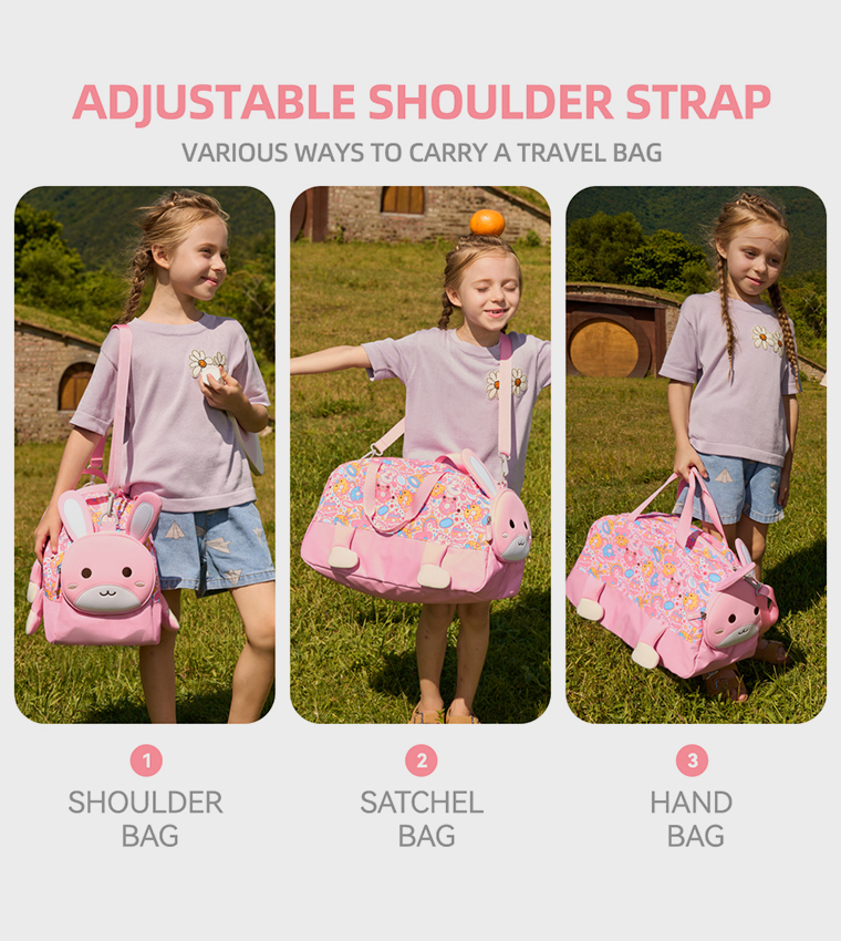 18" 3D Cute Rabbit Activity Duffle Bag