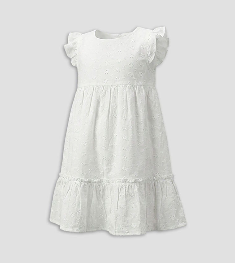 Textured Sleeveless Woven Dress