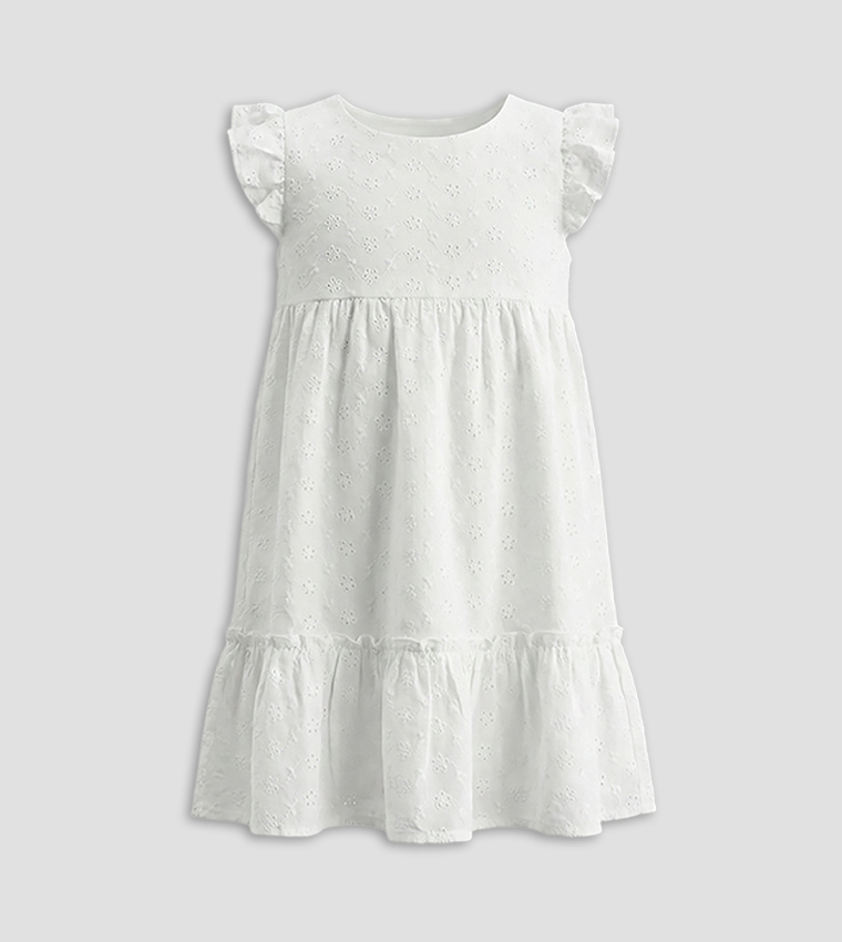 Textured Sleeveless Woven Dress