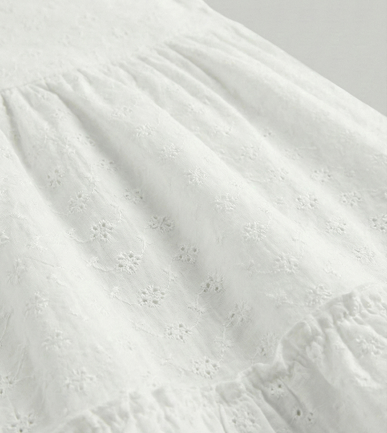 Textured Sleeveless Woven Dress