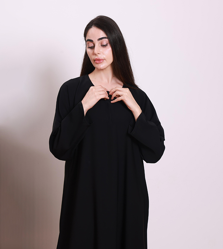عباية نيدا سادة بقبة دائرية