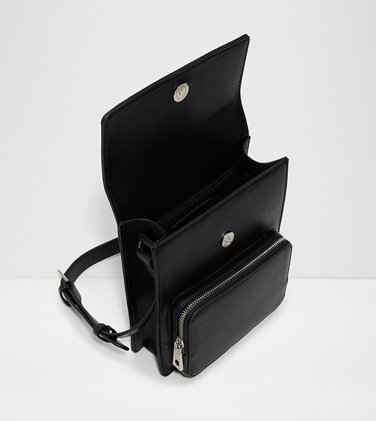 NILES Logo Detail Zippered Crossbody Bag