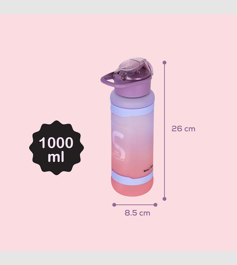 Ombre Water Bottle with Straw - 1000ml