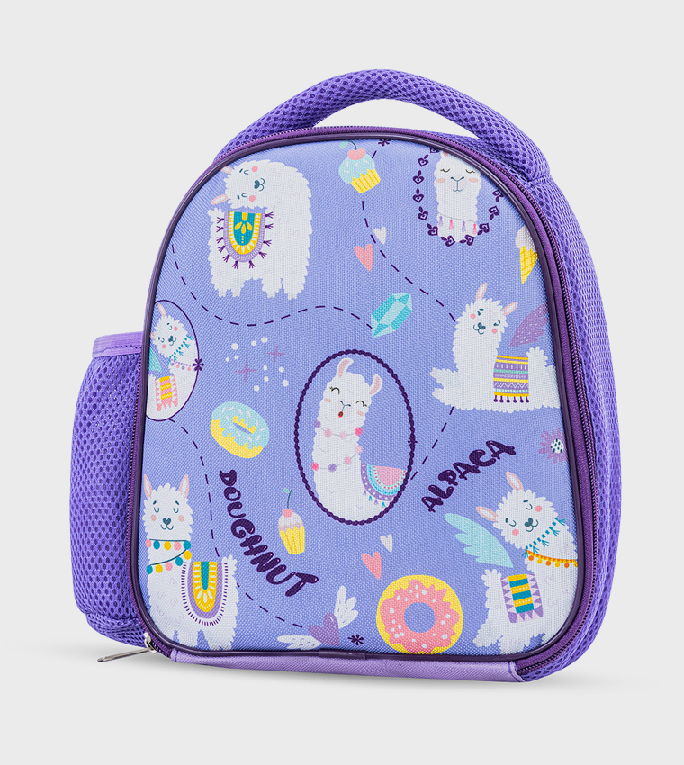 Printed Lunch Bag Set - Lama