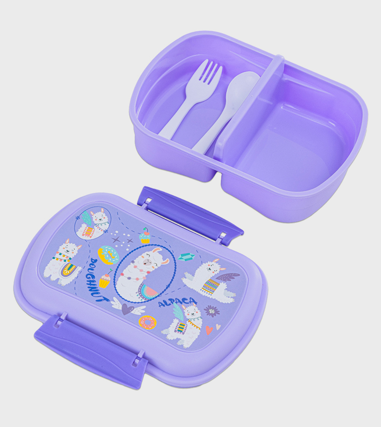 Printed Lunch Bag Set - Lama