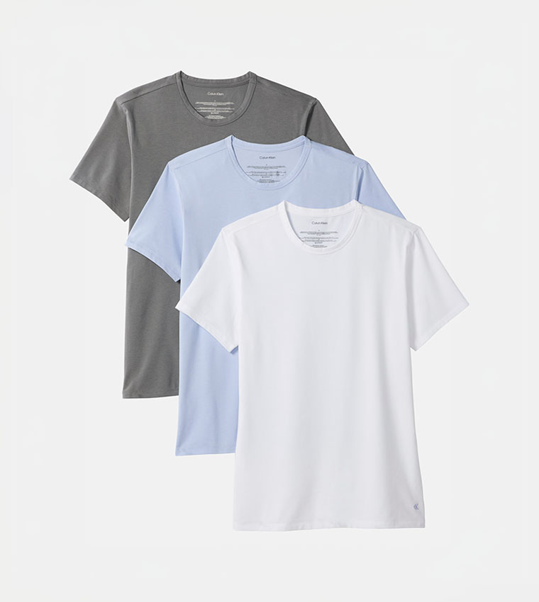 Pack of 3 Crew Neck Lounge T-Shirts