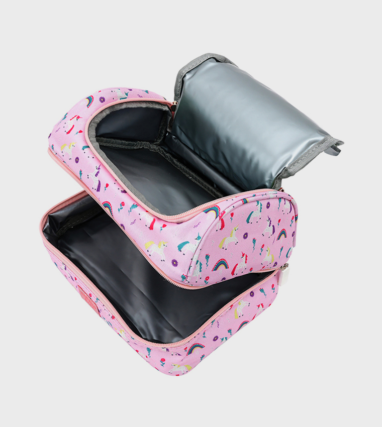 Bamboo Bark  Lunch Bags - Pink Lunch Bags