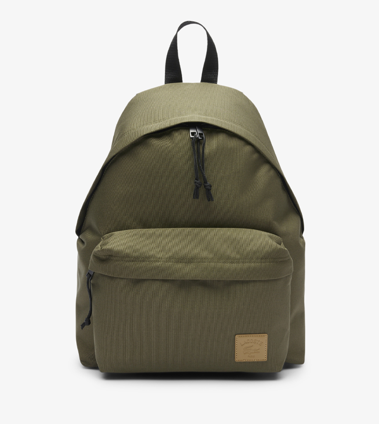 Label Detail Front Pocket Backpack
