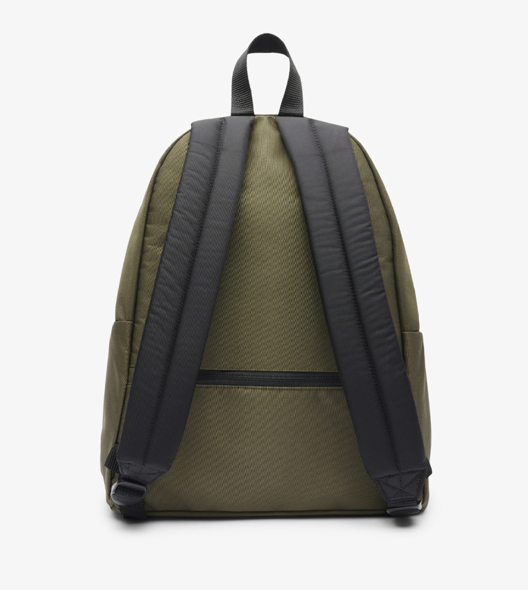 Label Detail Front Pocket Backpack