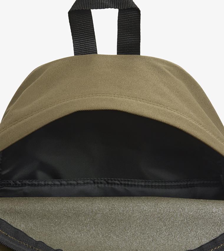 Label Detail Front Pocket Backpack