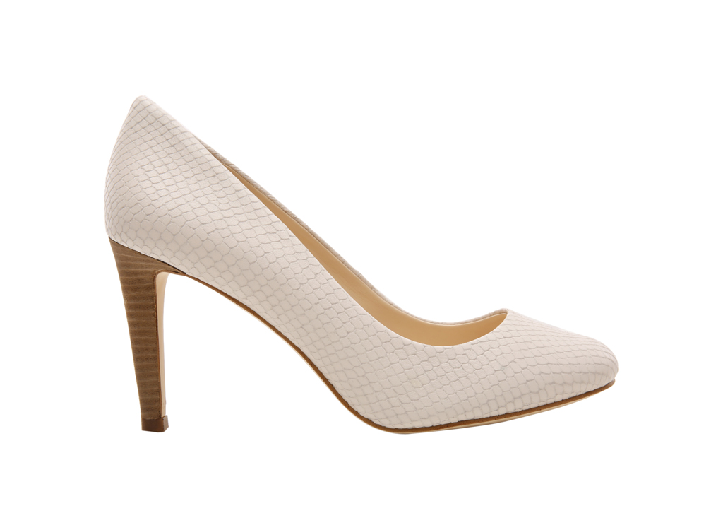 Nwhandjive White High Heel