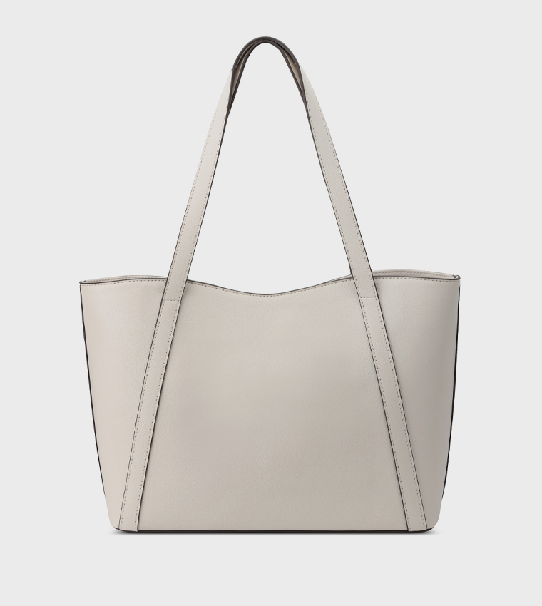 RUTHIE Textured Tote Bag  with Pouch