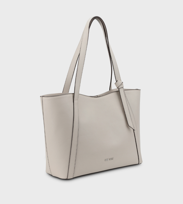 RUTHIE Textured Tote Bag  with Pouch