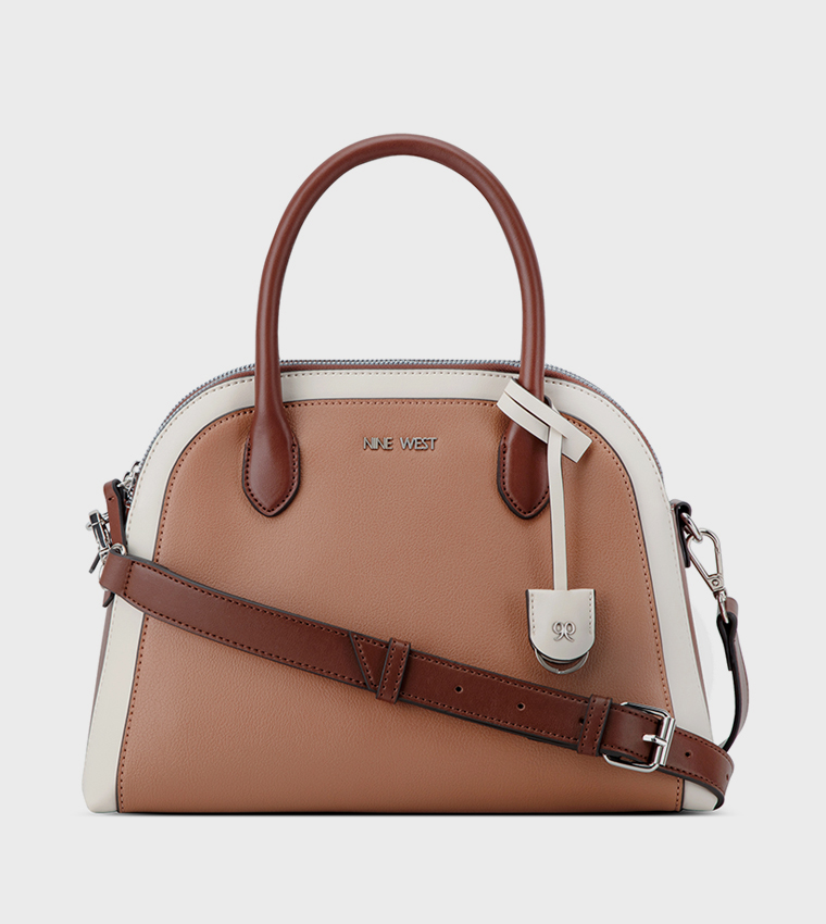 GERTRUDE Color Block Satchel Bag