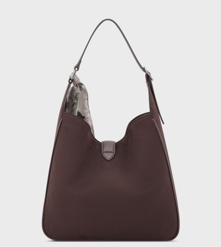 SAMSON Textured Shoulder Bag