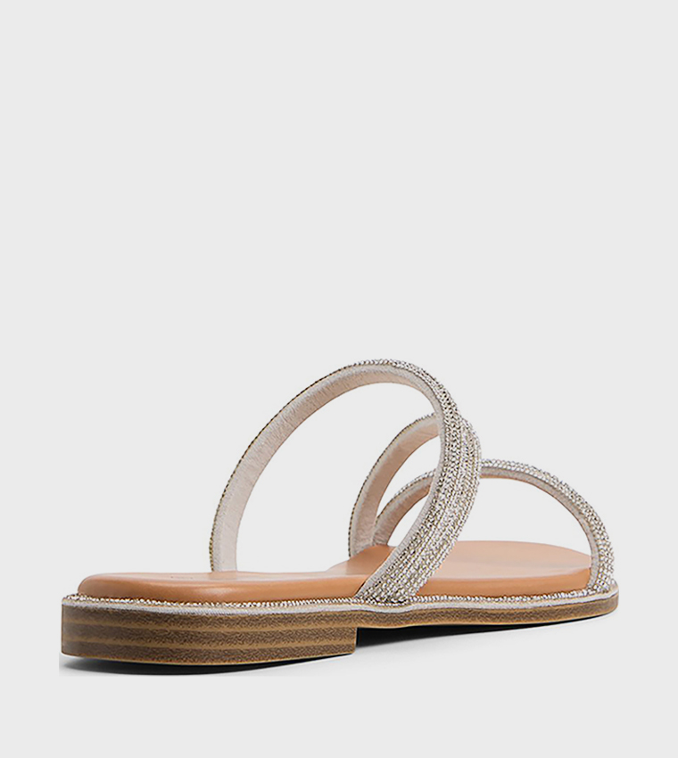 OASSIS Open Toe Flat Sandals