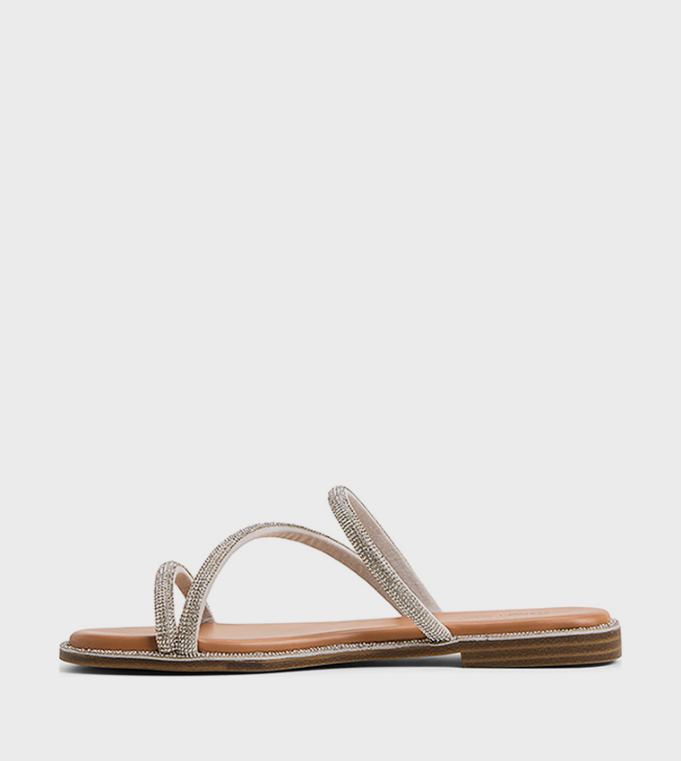 OASSIS Open Toe Flat Sandals